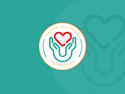 Logo Concept - Sharing and Caring Foundation brandidentity design foundation logo non profit