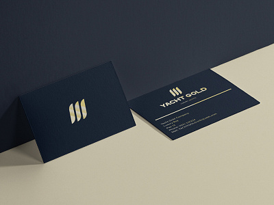 Yacht Gold Logo business card design illustration illustrator logo logodesign minimalism mock up typography yacht