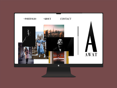 Awat Photography branding design graphicdesign illustrator logo logodesign minimalism mock up photography photoshop typography webdesign website banner