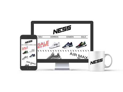 Ness Web Shop Mock Up