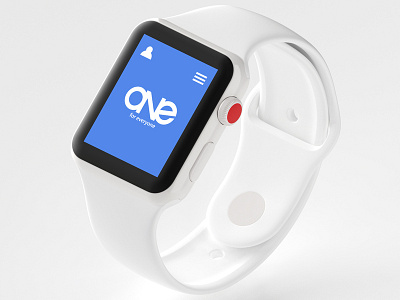 One Dating App app apple applewatch blue branding clean design everyone for graphicdesign illustrator logo logodesign minimalism mock up one photoshop typography