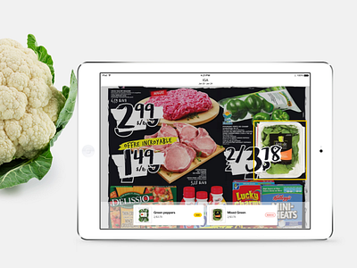 Yp Grocery app - iOs - iPad 2018 app flyer grocery ios ipad mobile ui ux valerie vezina