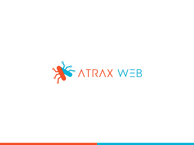 Atrax Web branding identity logo minimal simple web