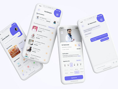 Medical App app app design clean clinical doctor doctor appointment health healthcare healthy hospital interface medical minimal ui ux