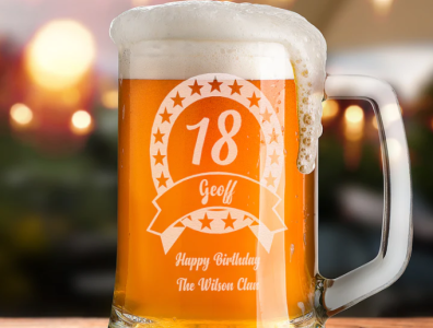 Buy Personalised Birthday Beer Tankard Gift For Boys 18th personalised birthday gifts