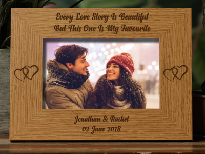 Every Love Story Personalised Wedding Photo Frame Gift