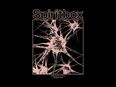 Spiritbox apparel apparel design band band merch clothing design illustration merch nerves serotonin spiritbox texture