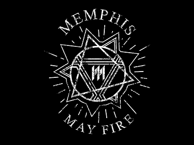 Memphis May Fire apparel apparel design band band merch design distressed memphis may fire merch texture