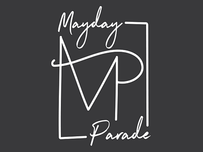 Mayday Parade apparel apparel design band band merch design mayday parade merch monogram simple