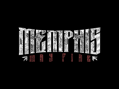 Memphis May Fire apparel apparel design band merch memphis may fire texture typography