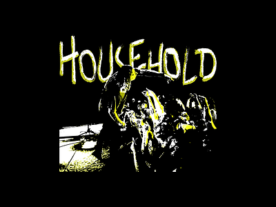 Household apparel apparel design band band merch design hardcore household merch old school photo tee shirt tee texture typography