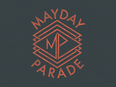 Mayday Parade apparel apparel design band band merch clothing design mayday parade merch monogram shirt tee texture