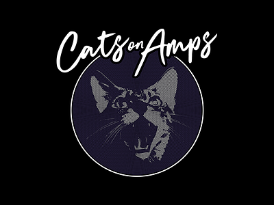 Cats On Amps amps apparel apparel design band band merch cat cat kitten cats on amps clothing design illustration merch texture vector