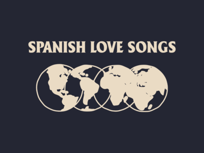 Spanish Love Songs apparel apparel design band band merch clothing design earth illustration merch shirt spanish love songs tee vector world