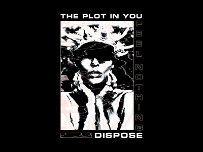 The Plot In You apparel apparel design band band merch clothing design feel nothing glitch glitch art hoodie illustration merch texture the plot in you tpiy vector