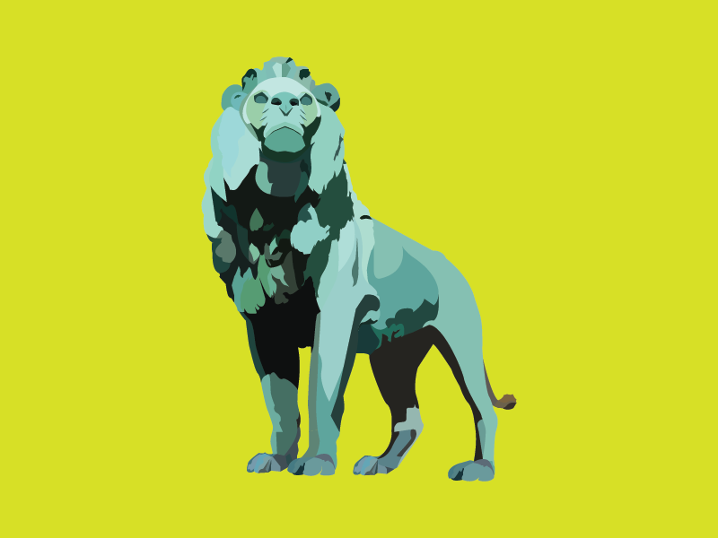 Art Guardian of Chicago sticker mule michigan ave art institute giveaway sculpture chicago kemeys art statue lion