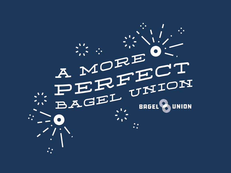 A More Perfect Bagel Union oregon bagels branding