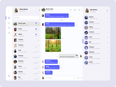 Quick Chat App app designer branding concept design granddesigntab ui ux