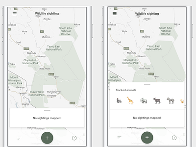 Wildlife tracker - empty state empty state