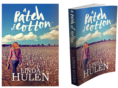 "A Patch of Cotton" Book Cover book cover design graphic design mockup photoshop