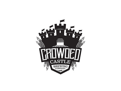 Crowded Castle Logo branding design illustration logo