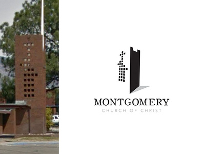 Montgomery Church of Christ branding church design logo vector