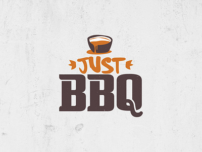 Just BBQ Logo Concept branding design logo vector