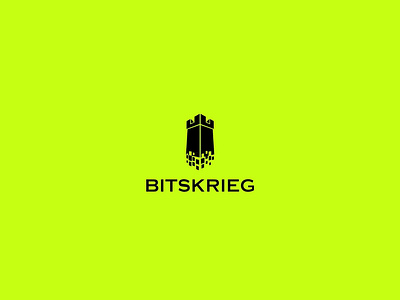 Bitskrieg Logo Concept branding design logo vector
