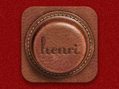 Henri Icon 3d c4d icon ios