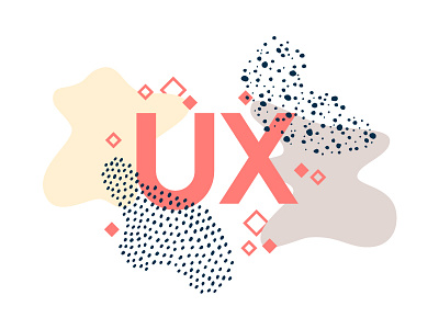 UX Week 2 earth tones ink neutrals paint pastels pattern shapes splotch texture user experience ux