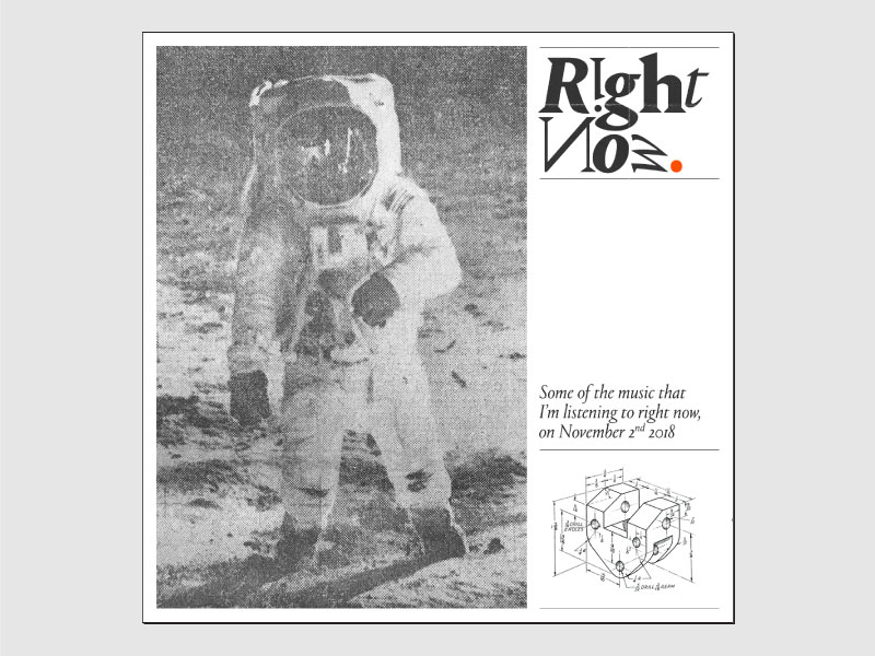 Right Now buzz aldrin eric hu experimental jetset minimalist modern modern dog modernism moon music nasa portrait space spotify type typeography typography