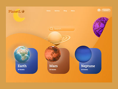 DAILY UI #3 Planet