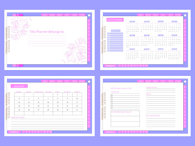 Hyperlinked Digital Planner