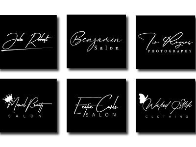 Signature Logo Design custom signature graphic design logo logo design signature logo