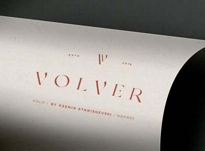 Logo and Brand Identity for Volver branding design illustration logo typography vector