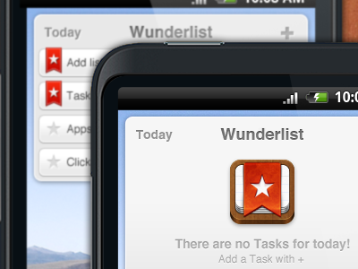 Wunderlist Android Widget 6wunderkinder android badge interface list table task todo ui upcoming widget wunderlist