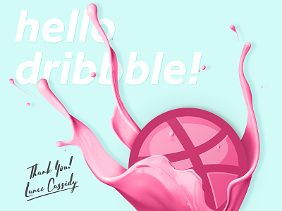 Hello Dribbble! - Splash bucket clean color debut dribbble first shot paint