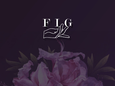 Dribbble Fig Logo branding elegant f logo fig hand icon illustration logo plum purple restaurant logo