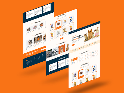 Pets UI Template for eCommerce Store