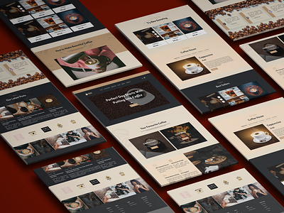 Coffe Template Homepage - Figma UI Web Template Design design ui ux web