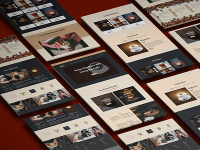 Coffe Template Homepage - Figma UI Web Template Design