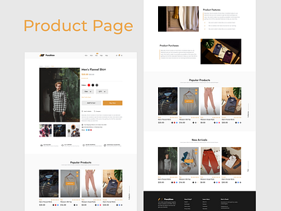 eCommerce Product Template - Figma UI Web Template Design