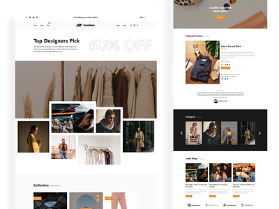 Fashion Figma Template - Figma UI Design