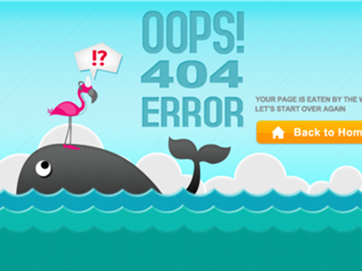 errorpage 404 error pink turqouise website