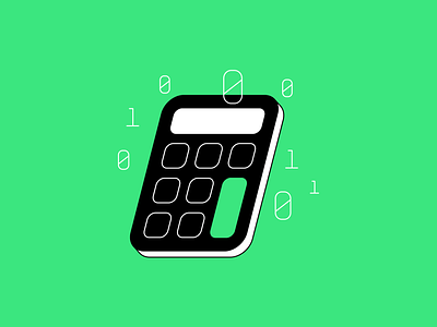Count Your Numbers calculator illustration vector web