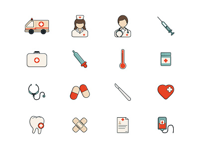 Medical icon set