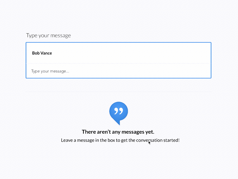 Random Design #3: Messenger Interaction animation app app design button design gif guess were having pancakes hover interaction message messenger typing ui