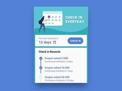 Check in everyday check illustration in ui