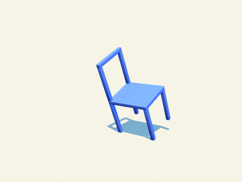 Rotating Chair annimation c4d chair motion rotating