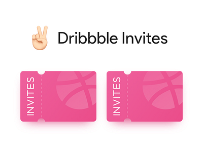 2 Dribbble Invites giveaway